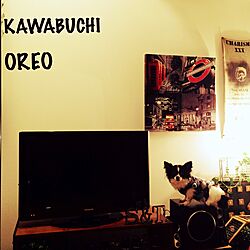 リビング/OREO/ステンシル/男前/KAWABUCHI CRAFT...などのインテリア実例 - 2015-12-15 07:24:17