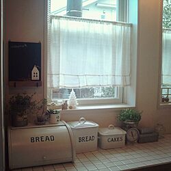キッチン/室内グリーン/ｷｯﾁﾝｷｯﾁﾝの黒板のインテリア実例 - 2013-12-21 08:05:40
