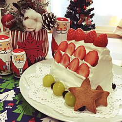 メリークリスマス/手作りケーキ/クリスマス/北欧/サンタのインテリア実例 - 2015-12-26 18:15:16