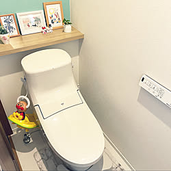 補助便座の収納/踏み台/ふけるトイレマット/カインズ/アクセントクロス...などのインテリア実例 - 2023-02-16 13:42:27