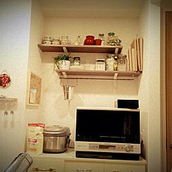 キッチン/飾り棚/DIY/レンジ台のインテリア実例 - 2017-02-21 08:08:50