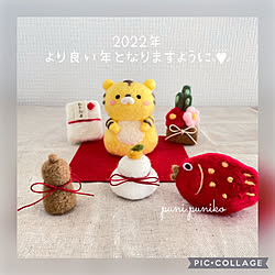 2022年お正月飾り/ぷに仔♡/インスタやってます♡/お正月ディスプレイ/お正月飾り...などのインテリア実例 - 2021-11-17 23:04:33