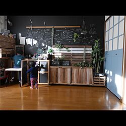 部屋全体/キッズスペース/DIY/木工/賃貸...などのインテリア実例 - 2016-02-23 21:21:28