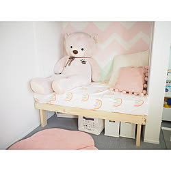 姉妹の部屋/DIY/キッズルーム/ディベッド/子供部屋...などのインテリア実例 - 2019-07-29 08:56:14