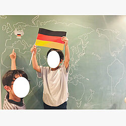 ドイツ/おうち夏祭り/おうち世界旅行/旗も手作り/壁/天井のインテリア実例 - 2020-08-11 13:29:27