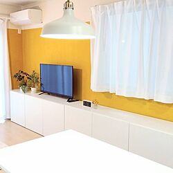 リビング/IKEA/黄色/IKEA 照明/黄色い壁...などのインテリア実例 - 2024-04-23 05:21:05