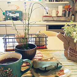 キッチン/朝の１枚♪/いいね♪いつもありがとうございます❤️/お茶タイムのインテリア実例 - 2019-05-08 08:21:49