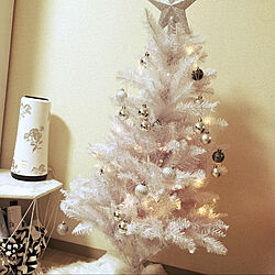 ツリースカート/ホワイトツリー/IKEA/ニトリ/クリスマスツリー...などのインテリア実例 - 2019-12-06 12:08:58