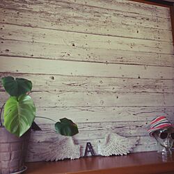 壁/天井/古い家に暮らす/ウッドデッキ廃材を板壁に再利用のインテリア実例 - 2017-05-29 12:40:53