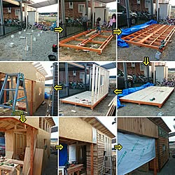 部屋全体/小屋DIY /2x4/作業小屋/自転車置場...などのインテリア実例 - 2017-03-08 20:27:39