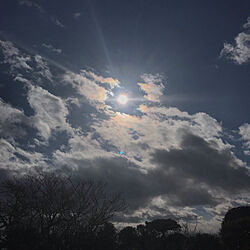 雲/空/ウッドデッキからの景色/太陽/光が差し込む...などのインテリア実例 - 2022-01-19 11:14:02