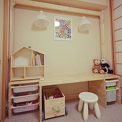 机/子供スペース/カインズ/DIY/IKEAのインテリア実例 - 2017-04-30 22:46:46