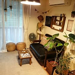 部屋全体/家具はお義父さんがDIY!/インスタ→slow.life.works/手作りソファー/OLD STYLE NEW 502...などのインテリア実例 - 2015-06-27 00:21:05