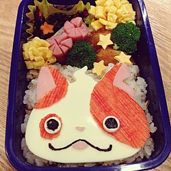 キッチン/妖怪ウォッチ/インテリア関係無くてすみません/お弁当/キャラ弁...などのインテリア実例 - 2015-02-02 07:21:13