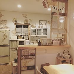 キッチン/さぁどこにあるでしょう？？（笑）/tomomonちゃんの素敵作品♡/変わり映えありませんが…/カウンターキッチンのインテリア実例 - 2016-05-20 20:00:24