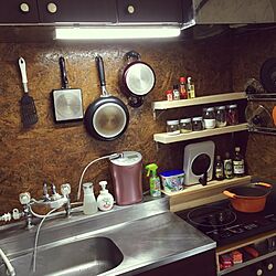 キッチン/DIY/ナチュラル/照明/ハンドメイドのインテリア実例 - 2015-11-10 14:09:31