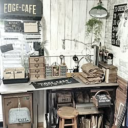 机/自己満足/セリア/EDGE-CAFE/ニュートラル系...などのインテリア実例 - 2016-11-22 08:19:43