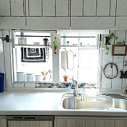 キッチン/男前もナチュラルも好き/DIY/簡単DIY/窓...などのインテリア実例 - 2017-06-17 10:58:58