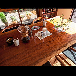 コーヒー/お家カフェ/一生ものの家具/ウォールナット/木製ブラインド...などのインテリア実例 - 2020-08-16 06:50:29