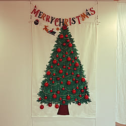 玄関/入り口/IKEAオーナメント/タペストリーツリー/クリスマスのインテリア実例 - 2023-12-17 14:02:59