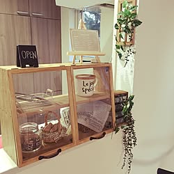 キッチン/ショーケース/DIY/セリア/100均...などのインテリア実例 - 2016-01-12 21:16:42