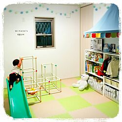 部屋全体/IKEA/キッズスペース/キッズルーム/おもちゃ収納...などのインテリア実例 - 2016-01-17 20:27:15