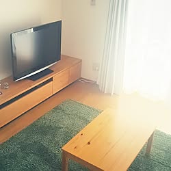 部屋全体/テレビボード/楽天で買ったもの/無印良品/ニトリのラグ...などのインテリア実例 - 2017-03-27 10:32:18