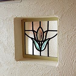 壁/天井/ステンドグラス/漆喰塗り壁/しっくい/チューリップのインテリア実例 - 2014-06-13 10:30:56