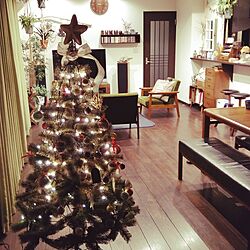 部屋全体/LEDライト/セリア/クリスマス/クリスマスツリー...などのインテリア実例 - 2016-12-08 00:35:18