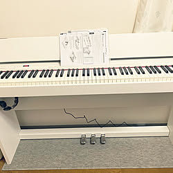 ローランド/F-140R/Roland/電子ピアノ/ニトリのカーテン...などのインテリア実例 - 2019-10-14 12:03:48