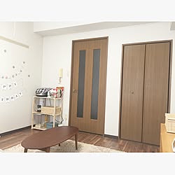 机/ベッドからの眺め/ニトリの棚/無印良品/賃貸でも楽しく♪...などのインテリア実例 - 2017-02-21 15:00:38