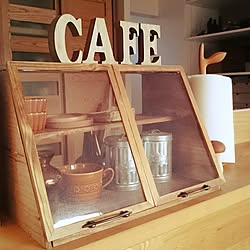 棚/DIY/カフェ風/無垢材/パンケース風...などのインテリア実例 - 2017-01-14 16:56:35