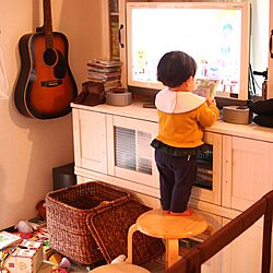 リビング/テレビボード/おもちゃ箱/DIY/おもちゃ収納のインテリア実例 - 2017-02-09 13:36:11