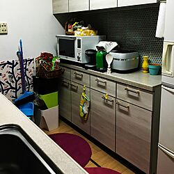 キッチン/六角形タイル/DIY/IKEA/マリメッコファブリックパネル...などのインテリア実例 - 2016-08-18 18:35:27