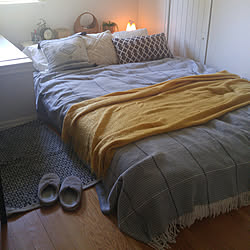 ベッド周り/屋根裏部屋/IKEA/照明/フェイクグリーンのインテリア実例 - 2019-04-11 01:39:43