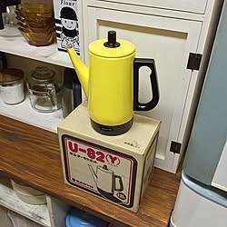 キッチン/DIY食器棚/電気ポット/レトロ/DIY...などのインテリア実例 - 2015-08-17 19:01:14