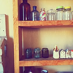 棚/陶器の家/好きなもの/小さい瓶のインテリア実例 - 2016-04-20 22:02:18