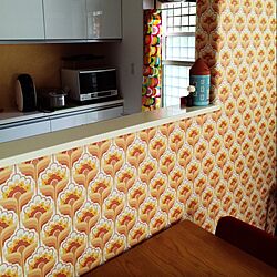 キッチン/ヴィンテージ壁紙/IKEA/セリア/3COINSのインテリア実例 - 2014-06-18 12:33:04