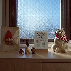 玄関/入り口/北欧/リサラーソン/少しはクリスマスらしさを/ダイソー...などのインテリア実例 - 2016-12-11 20:20:40