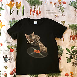 猫/音楽が好き/Tシャツ/休憩タイム/きじとら猫...などのインテリア実例 - 2022-06-29 20:06:32