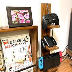 ゲーム機収納/男部屋/賃貸インテリア/木工DIY/ブラウンインテリア...などのインテリア実例 - 2020-08-16 20:22:11