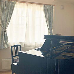 グランドピアノがある部屋/グランドピアノ/音楽のある暮らし/カーテン/セルコホーム...などのインテリア実例 - 2020-06-29 10:37:07