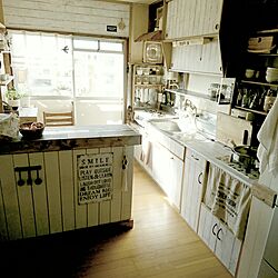 キッチン/団地/DIY/だってそれが…/キッチンカウンターDIY...などのインテリア実例 - 2016-12-16 10:00:44