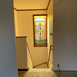 階段の壁/階段/ステンドガラス/ウィリアムモリスの壁紙/モリスの壁紙...などのインテリア実例 - 2022-06-30 21:38:18
