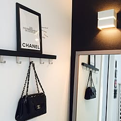 玄関/入り口/CHANEL/モノトーン/IKEA/CHANELのDM...などのインテリア実例 - 2015-03-26 13:35:35