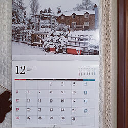 壁/天井/12月のカレンダー/冬の景色/可愛いお家♥︎/楽しい予定ができます様にのインテリア実例 - 2021-12-01 09:35:07