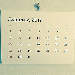 部屋全体/シンプル/カレンダー/男前のインテリア実例 - 2017-01-25 10:12:49