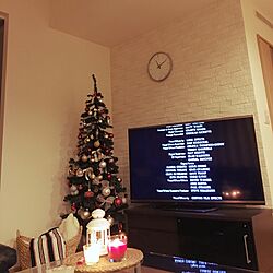 リビング/夜のリビング/クリスマスツリー180cm/クリスマスツリー/ニトリ...などのインテリア実例 - 2016-11-10 23:12:03