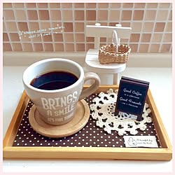 机/coffee time/Can☆Do/カフェ風に憧れる。/セリア...などのインテリア実例 - 2017-07-10 19:50:37