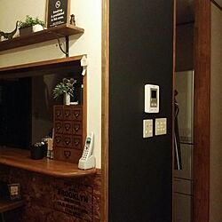 壁/天井/DIY/キッチンカウンターの下/黒板DIYのインテリア実例 - 2015-10-01 23:10:30